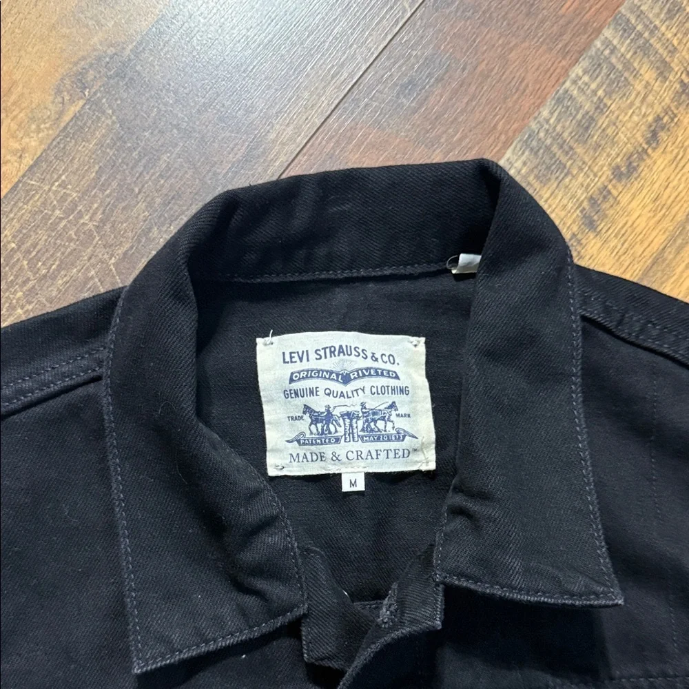Levi's Made & Crafted Type II Trucker Jacket - Nero Nero - Medium - Picture 2 of 9